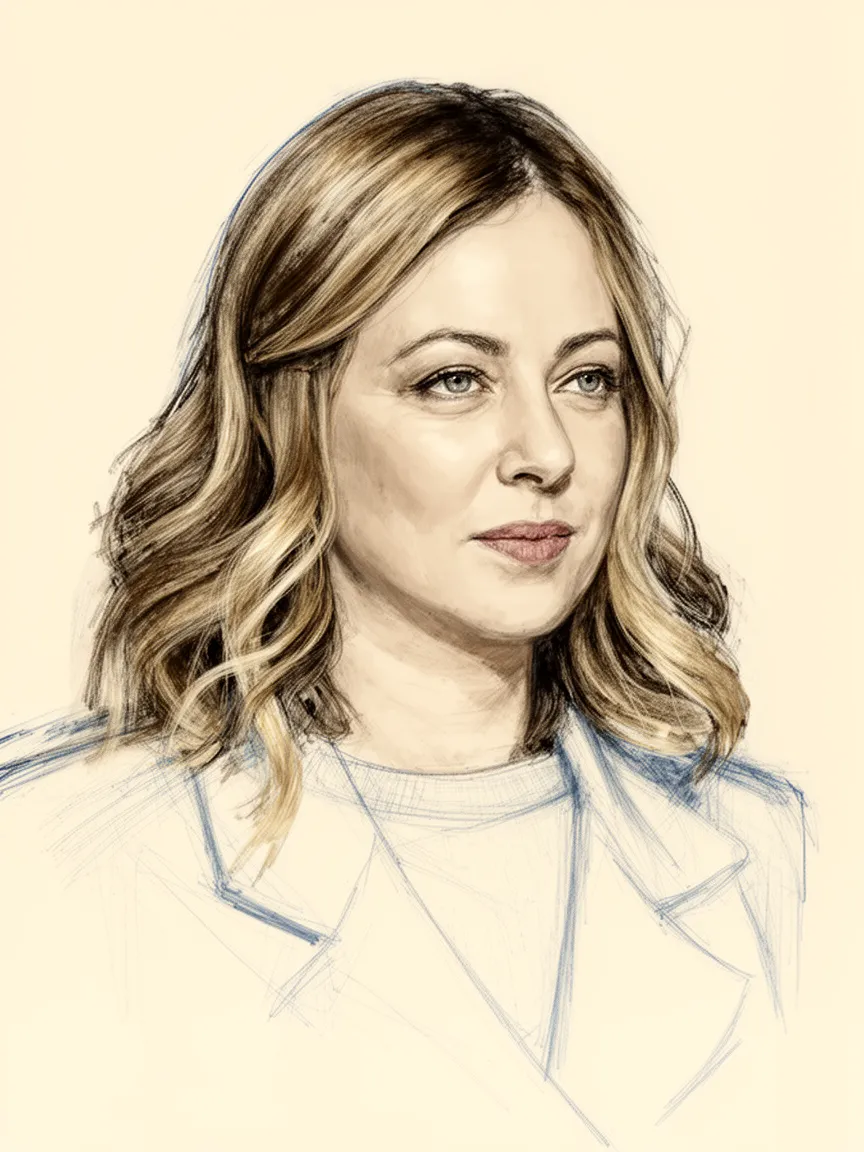 Portrait of Giorgia Meloni